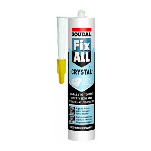 Soudal-Fix All Crystal ragasztó-tömítő