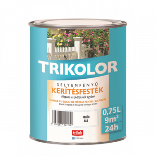 Trikolor selyemfényű kerítésfesték 2,5l
