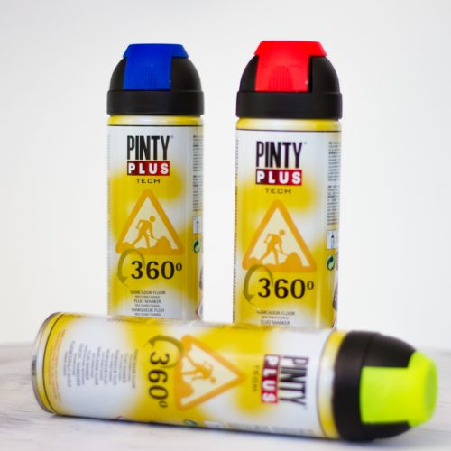 PintyPLus TECH Fluoreszkáló jelölő spray 360º 500ml
